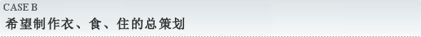 希望制作衣、食、住的总策划